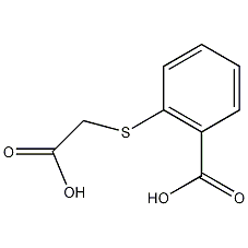 邻羧甲基硫代苯甲酸结构式