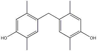 4,4'-亚甲基双(2,5-二甲基酚)结构式