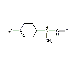 2-(4-甲基-3-环己烯基)丙醛结构式