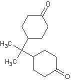 2,2-二(4-羰基环己)丙烷结构式