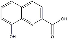 8-羟基喹啉-2-羧酸结构式