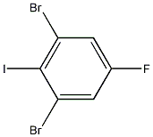 2,6-二溴-4-氟碘苯结构式