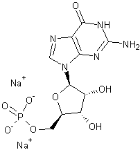 鸟苷5'-单磷酸二钠盐结构式