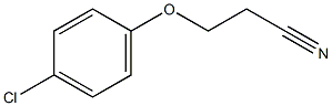 3-(4-氯苯氧基)丙腈结构式