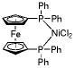 [1,1'-双(二苯磷)二茂铁]二氯化镍(Ⅱ)结构式