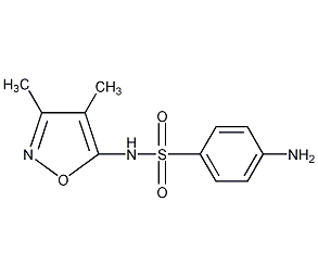 磺胺二甲异唑结构式