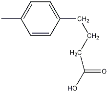 4-(对甲苯基)丁酸结构式