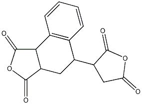 4-(2,5-二氧四氢呋喃-3-基)-1,2,3,4-四氢化萘-1,2-二酸酐结构式