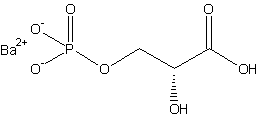 3-磷酸化-D-甘油酸钡盐结构式