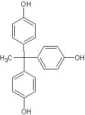 1,1,1-三(4-羟苯基)乙烷结构式