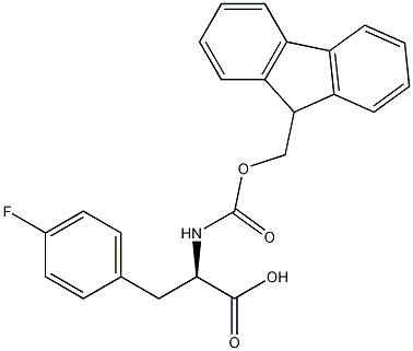 芴甲氧羰基-4-氟苯丙氨酸结构式