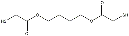 二(巯基乙酸)-1,4-丁二酯结构式