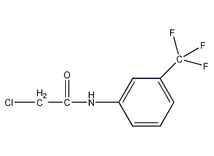N-(氯乙酰)-3-(三氟甲基) 苯胺结构式