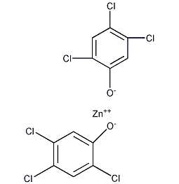二(2,4,5-三氯酚)锌结构式