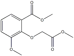 3-甲氧基-2-(2-甲氧基-2-氧乙氧基)苯甲酸甲酯结构式