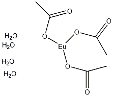 水合乙酸铕(III)结构式