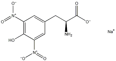3,5-硝基-L-酪氨酸钠盐结构式