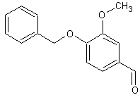 4-苯甲氧基-3-甲氧基苯甲醛结构式