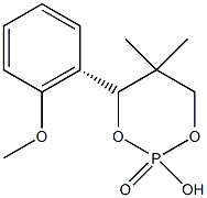 (R)-(+)-2-羟基-4-(2-甲氧苯基)-5,5-二甲基-1,3,2-二噁磷己环2-氧化物结构式