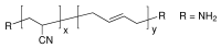 聚(丙烯腈-co-丁二烯)终止:胺结构式