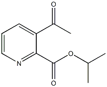 3-乙酰基吡啶-2-羧酸异丙酯结构式