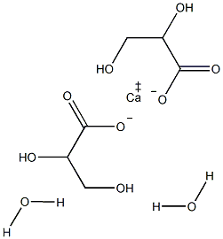 L-(−)-甘油酸半钙盐一水结构式