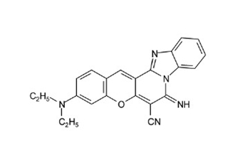 3-Diethylamino-7-imino-7H-[1]benzopyrano[3‘,2‘:3,4]pyrido[1,2-a]benzimidazole-6-carbonitrile