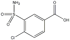 4-氯-3-磺酰胺基苯甲酸结构式
