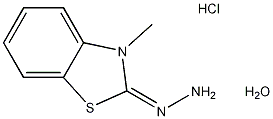 3-甲基-2-苯并噻唑啉酮腙盐酸盐水合物结构式
