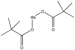 三甲基乙酸铑(II)二聚体结构式