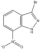 3-溴-7-硝基吲哚结构式