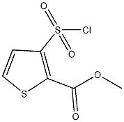 3-(氯代磺酰基)-2-噻吩羧酸甲酯结构式