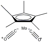 二羰基(五甲基环戊二烯基)钼二聚物结构式