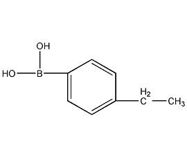 4-乙基苯硼酸结构式