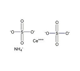 四水硫酸铈(Ⅲ)铵结构式