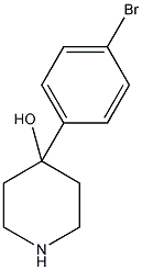 4-(对溴苯)-4-羟基哌啶结构式