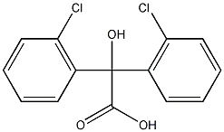 1,1-二(2-氯苯基)-1-羟基乙酸结构式