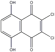 2,3-二氯-5,8-二羟基-1,4-萘醌结构式