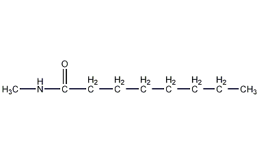 N-甲基辛酰胺结构式