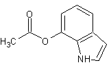 4-乙酰氧基吲哚结构式