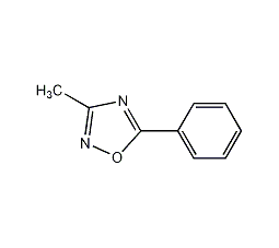 3-甲基-5-苯基-1,2,4-恶二唑结构式