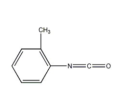 邻甲苯基异氰酸酯结构式
