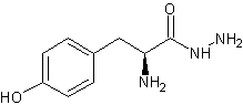 L-酪氨酸乙酸肼结构式