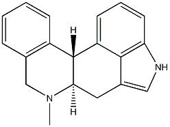 (-)-(6aR,12bR)-4,6,6a,7,8,12β-六氢-7-甲基吲哚[4,3-a]菲啶结构式