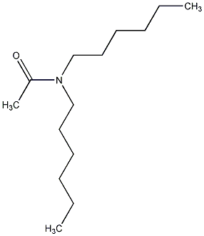 N,N-二正己基乙酰胺结构式