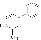 4-甲基-2-苯基-2-戊烯醛结构式