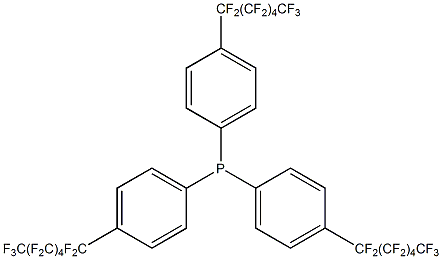 三[4-(十三氟己基)苯基]膦结构式