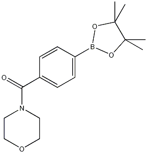 4-(吗啉-4-羰基)苯硼酸频哪醇酯结构式