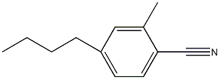 4-正丁基-2-甲基苄腈结构式