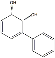 (1S-顺)-3-苯基-3,5-环己二烯-1,2-二醇结构式
